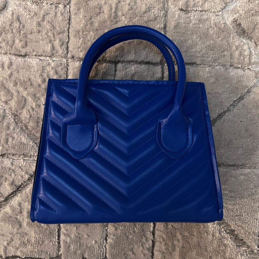 SHEIN mini blue bag